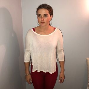 XS white top from Pac Sun (Mouchette)
